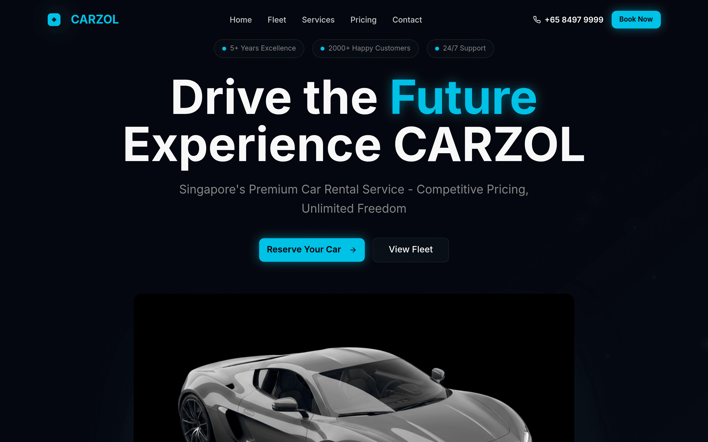 CARZOL homepage screenshot